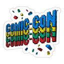 Comic Con Floating Bricks Sticker