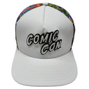 Comic Con White Comic Mesh Print Hat