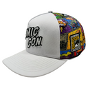 Comic Con White Comic Mesh Print Hat