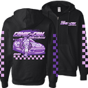 Comic Con Racehood Zip Stacked Hoodie
