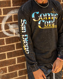 Comic Con Chrome Sword Long Sleeve Tee