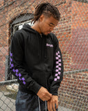 Comic Con Racehood Zip Stacked Hoodie